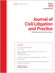 Journal of Civil Litigation and Practice: Parts