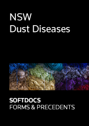 NSW Dust Diseases - Softdocs Forms & Precedents