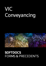 VIC Conveyancing - Softdocs Forms & Precedents