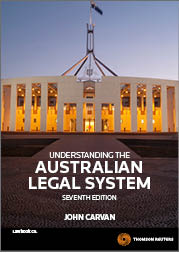 Understanding the Australian Legal System Seventh Edition - Book – Thomson Reuters