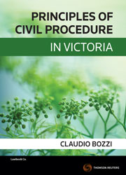 Principles of Civil Procedure in Victoria book + ebook