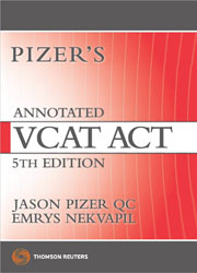 Pizer's Annotated VCAT Act 5e Book + Ebook