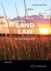 Butt's Land Law Seventh Edition - Book