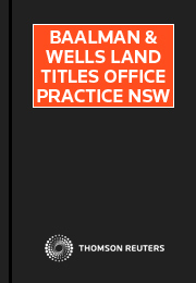 Baalman & Wells Land Titles Office Practice NSW eSubscription