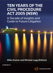Ten Years of the Civil Procedure Act 2005 (NSW) - Book