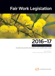 Fair Work Legislation 2016 - 17 Book + eBook