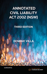 Annotated Civil Liability Act 2002 (NSW) 3e - Book