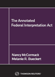 The Annotated Federal Interpretation Act