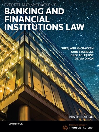 Everett and McCracken's Banking & Financial Institutions Law 9th edition ebook
