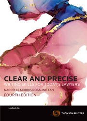 Clear And Precise Writing Skills for Today's Lawyers 4th Edition