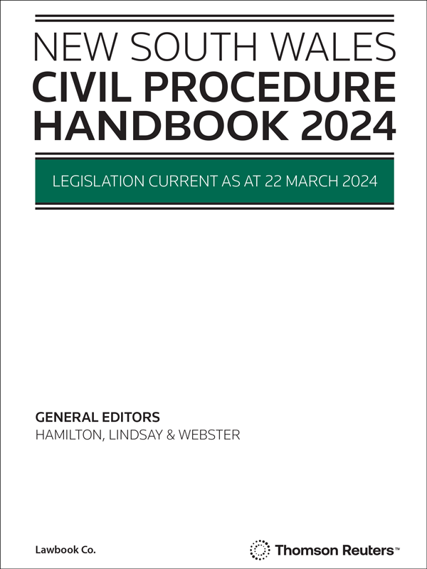 NSW Civil Procedure Handbook 2024 - eBook