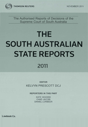 South Australian State Reports Parts & Bound Volumes