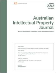 Australian Intellectual Property Journal: Parts