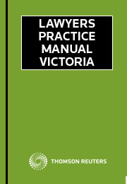 Lawyers Practice Manual Victoria Springvale Legal Centre