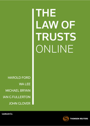 The Law of Trusts Ford & Lee