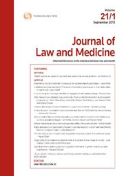 Journal of Law and Medicine: Parts