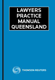 Lawyers Practice Manual Queensland 2 Volumes
