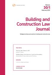 Building and Construction Law Journal: Parts