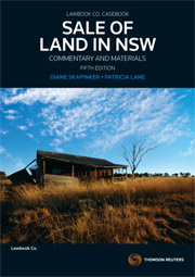 Sale of Land in NSW: Commentary and Materials, 5th Edition