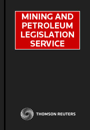 Mining and Petroleum Legislation (Cth): Paper