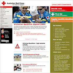 Australian Red Cross Victorian Bushfire Appeal 2009