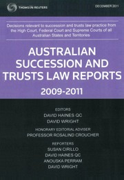 Australian Succession & Trusts Law Reports Bound Volume Only