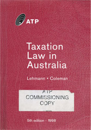 Taxation Law in Australia 5th Edition - PDF