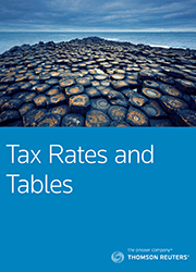 Tax Rates and Tables (Checkpoint)