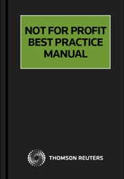 Not for Profit Best Practice Manual eSubscription