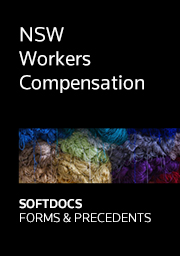 NSW Workers Compensation - Softdocs Forms & Precedents