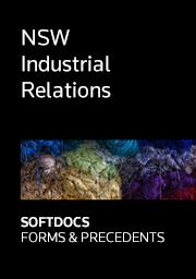 NSW Industrial Relations - Softdocs Forms & Precedents