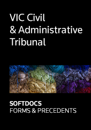VIC Civil & Administrative Tribunal - Softdocs Forms & Precedents