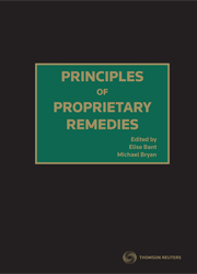 Principles of Proprietary Remedies (Hardcover)