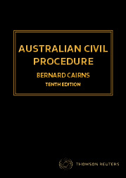 Australian Civil Procedure, 9th Edition