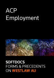 ACP Employment - Softdocs Forms & Precedents