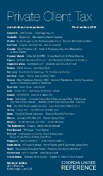 Private Client Tax - Jurisdiction Comparison 3rd edition