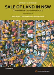 Sale of Land in NSW: Commentary and Materials Sixth Edition - Book