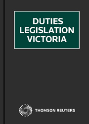 Duties Legislation Victoria - eSub