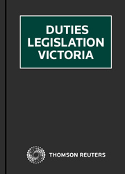 Duties Legislation Victoria - Checkpoint