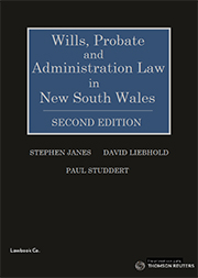 Wills, Probate and Administration Law in NSW 2e - Book.