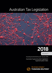 Australian Tax Legislation 2018 Volume 4 - eBook