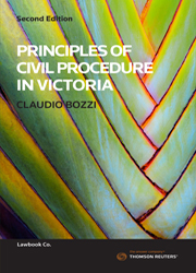Principles of Civil Procedure in Victoria Second Edition - Book