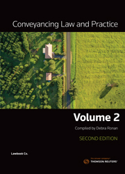 Conveyancing Law and Practice Volume 2 Second Edition - Book & eBook
