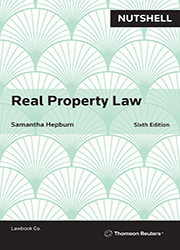 Nutshell: Real Property Law Fifth Edition - Book