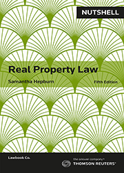 Nutshell: Real Property Law Fifth Edition - eBook
