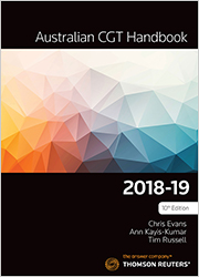 Australian CGT Handbook 2018-19 Book+eBook