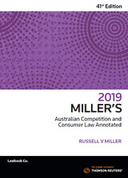 Miller's Australian Competition & Consumer Law Annotated 41st Edition