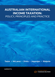 Australian International Income Taxation First Edition