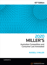Millers Aust Comp and Cons Law Annotated 42 e 2020 eBook
