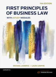 First Principles of Business Law with eStudy modules 11th Edition - Book & eBook
